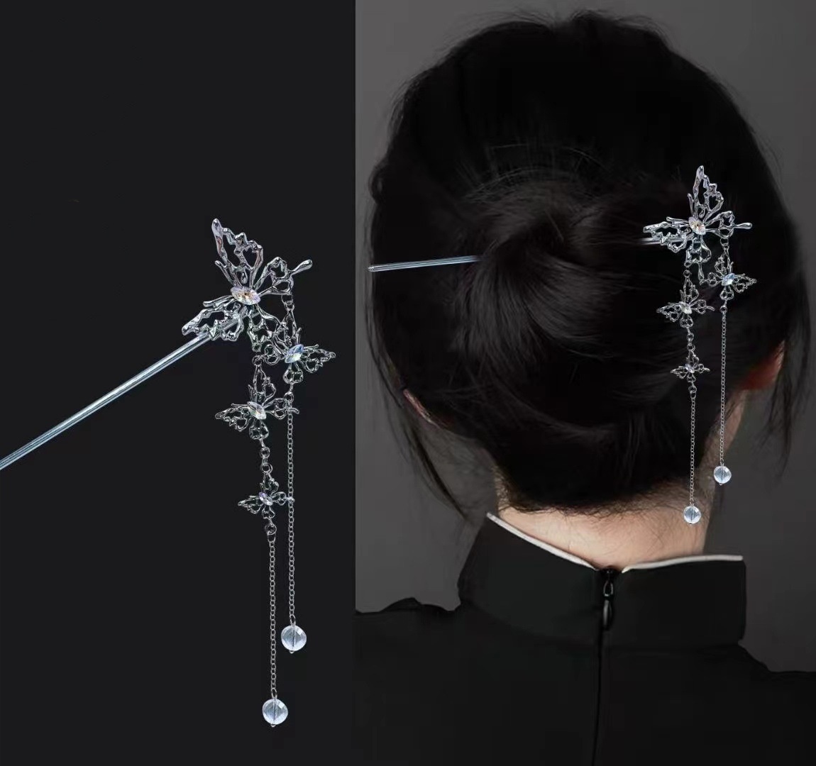 18cm Chinese Style Hairpin Ele - Vintage Fashion Jewelry のレビューと価格