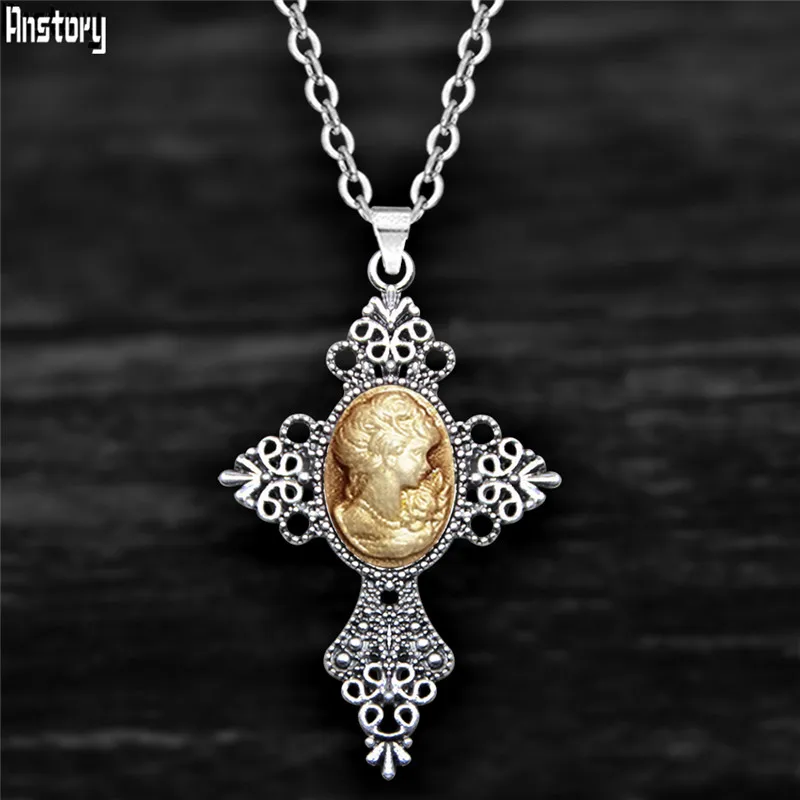Vintage Look Cross Pendant Lad - Vintage Fashion Look のレビューと価格