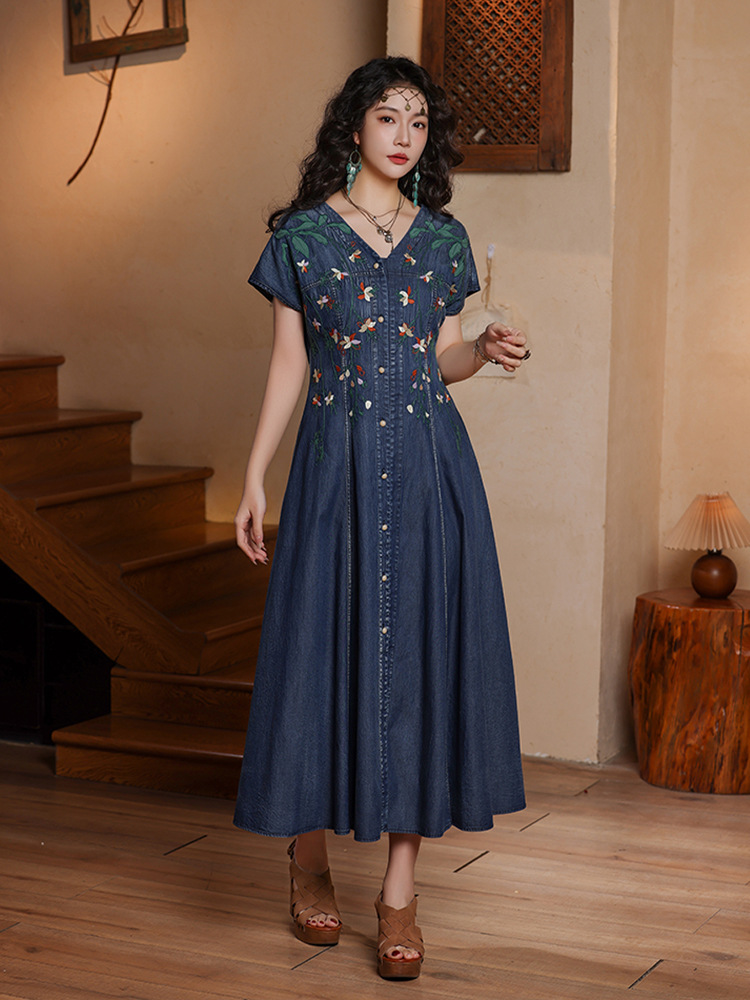TIYIHAILEY Women Denim Dresses - Vintage Fashion Women Dresses のレビューと価格