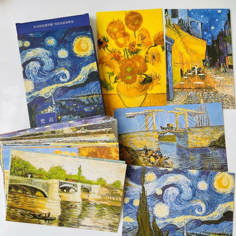 30 Sheets/Lot Van Gogh Oil Pai - Vintage Fashion Magazines のレビューと価格